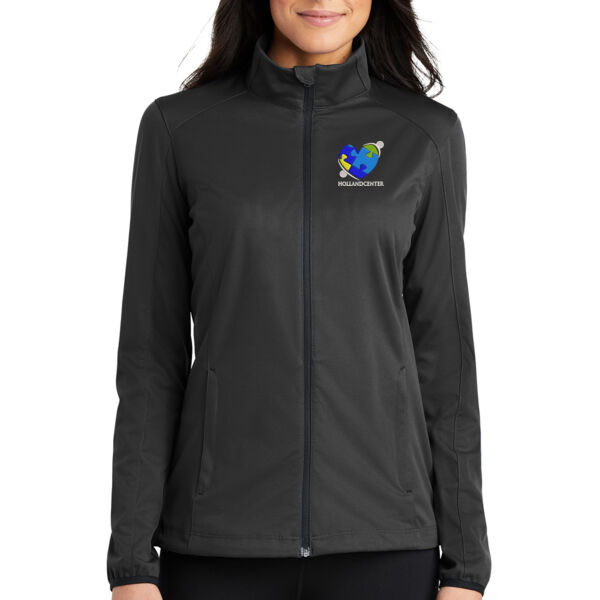 Port Authority Ladies Active Soft Shell Jacket - Embroidered Logo Thumbnail