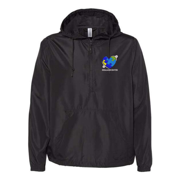 Independent Trading Co. Unisex Lightweight Quarter Zip Windbreaker - Embroidered Logo Thumbnail
