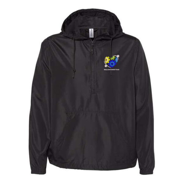Independent Trading Co. Unisex Lightweight Quarter Zip Windbreaker - Embroidered Logo Thumbnail