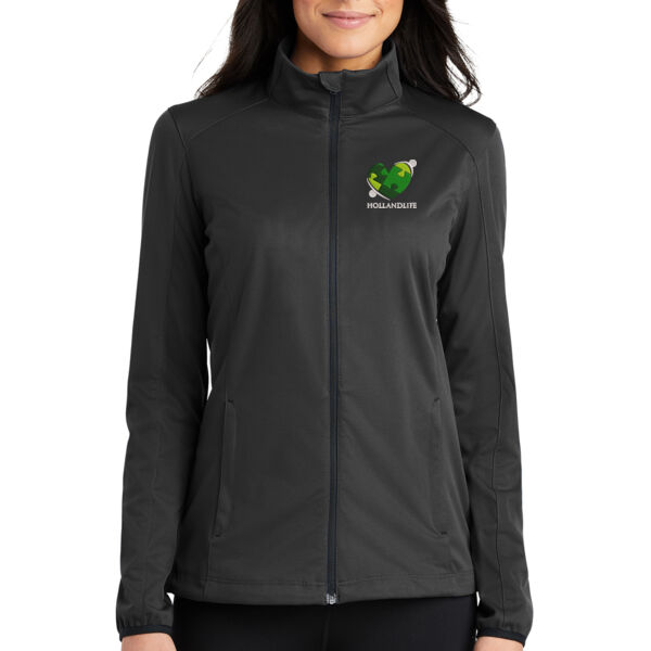 Port Authority Ladies Active Soft Shell Jacket - Embroidered Logo Thumbnail