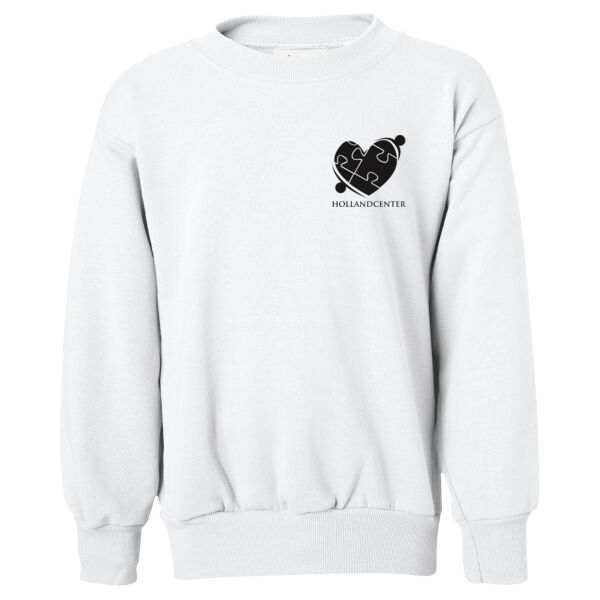 Hanes Eco Smart Youth Crewneck Sweatshirt  - Printed Logo Thumbnail