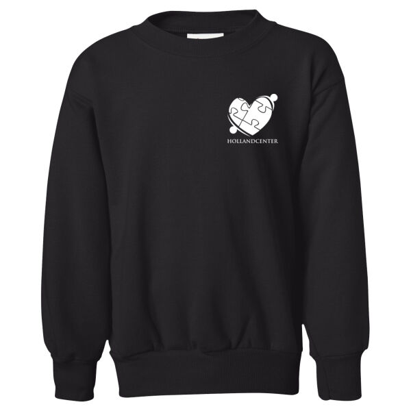 Hanes Eco Smart Youth Crewneck Sweatshirt  - Printed Logo Thumbnail