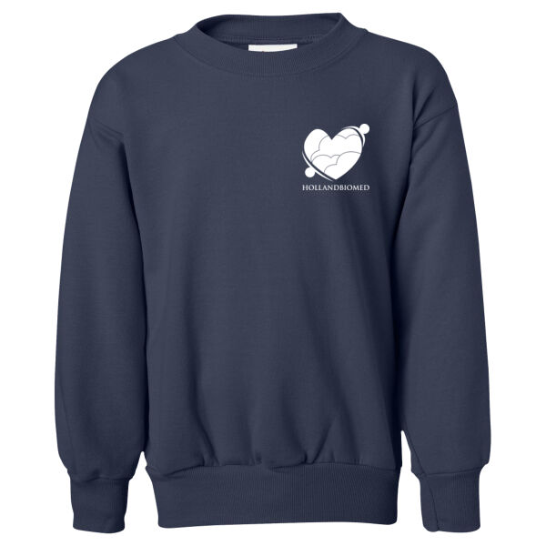 Hanes Eco Smart Youth Crewneck Sweatshirt  - Printed Logo Thumbnail