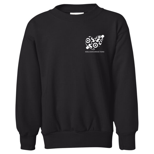 Hanes Eco Smart Youth Crewneck Sweatshirt  - Printed Logo Thumbnail
