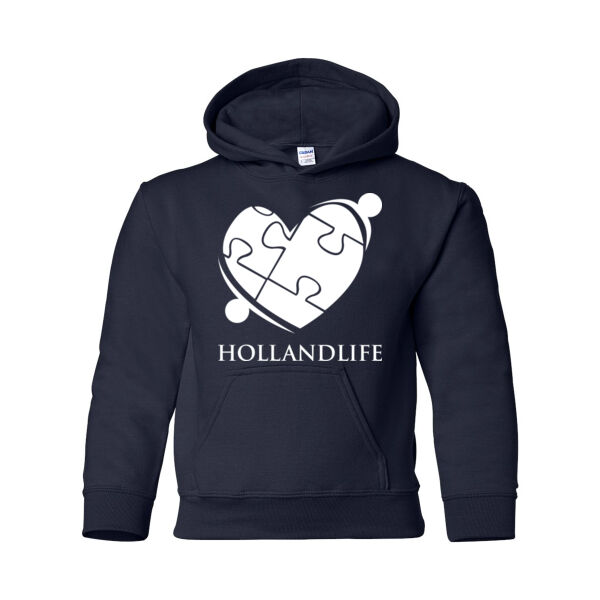 Gildan Heavy Blend Youth Hooded Sweatshirt - Printed Logo Thumbnail