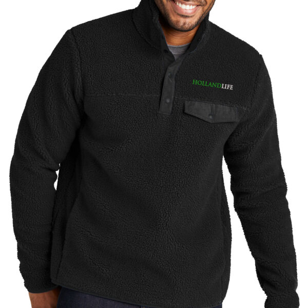 Port Authoirty Camp Fleece Snap Pullover - Embroidered Logo Thumbnail
