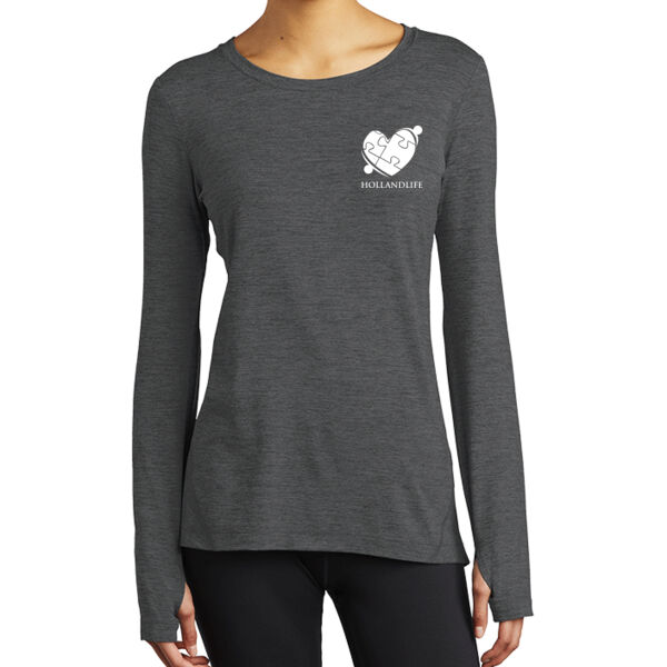 Sport-Tek Ladies Exchange 1.5 Long Sleeve Crew - Printed Logo Thumbnail