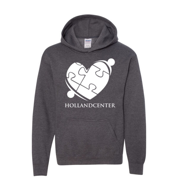 Gildan Heavy Blend Youth Hooded Sweatshirt - Printed Logo Thumbnail