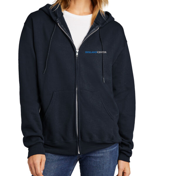 Champion Powerblend Full-Zip Hoodie - Embroidered Logo Thumbnail
