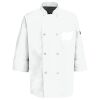 Button Chef Coat with Thermometer Pocket Thumbnail