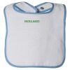 Infant Contrast Trim Terry Bib Thumbnail